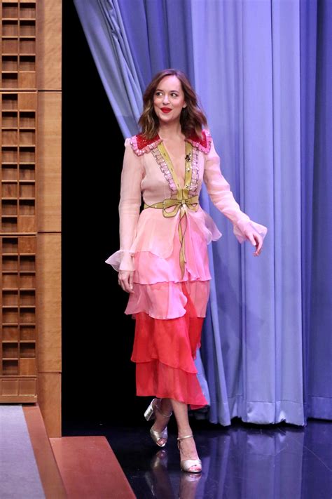 dakota johnson gucci dress jimmy fallon|15 times Dakota Johnson nailed It girl style .